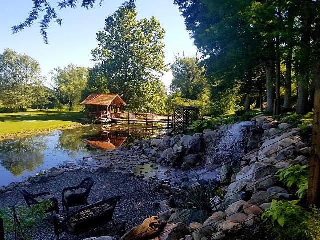 Waterfall and Island Overview